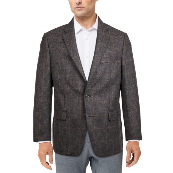 Lauren Ralph Lauren Men's 38 Wool Blend Sports Coat Blazer Plaid Jacket Dress